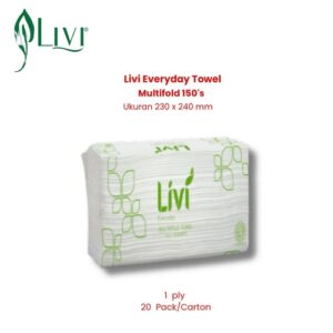Livi Everyday Towel Multifold 150's