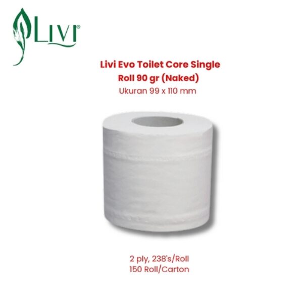 Livi Evo Toilet Core Single Roll 90 gr (Naked)