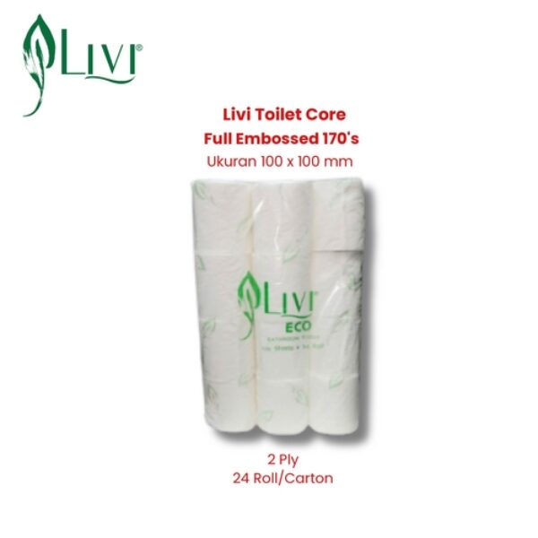Livi Toilet Core Full Embossed 170's