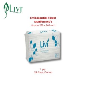 Livi Essential Towel Multifold 150's
