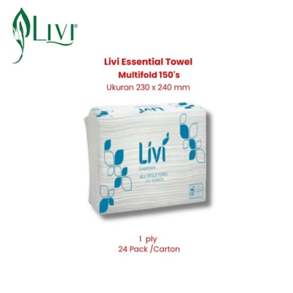 Livi Essential Towel Multifold 150's