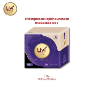 Livi Impressa Napkin Luncheon Unbleached 100's