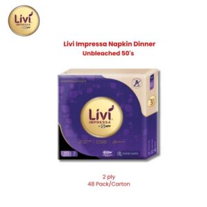 Livi Impressa Napkin Dinner Unbleached 50's